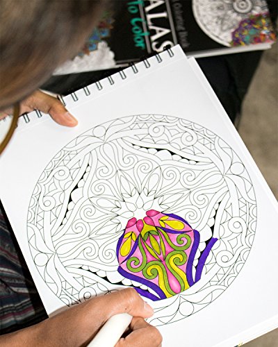 ColorIt Mandala Adult Coloring Book with Thick Pages