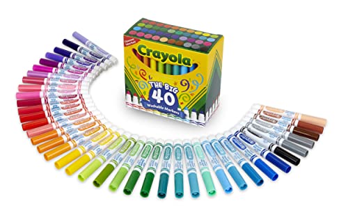 Crayola The Big 40 Classic Colors Washable Markers  