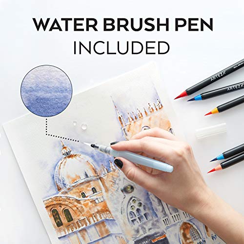 96-Color ARTEZA Real Brush Pens Set