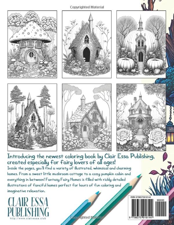 Fantasy Fairy Homes Coloring Book