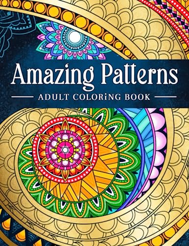 Stress-Relieving Mandala Coloring Book with Patterns