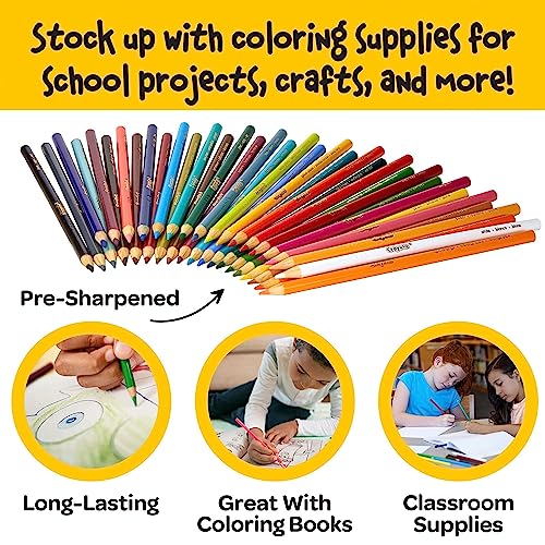 36-Count Crayola Colored Pencil Set - School Supplies