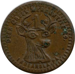 Deer Creek Mercantile Coal Token - Indianola, PA