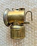 1919 Justrite Brass Carbide Miner's Lamp