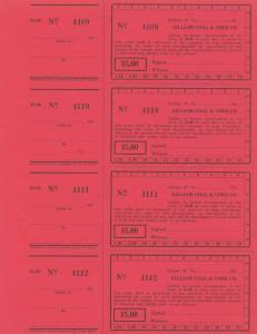 Gilliam Coal and Core Co. Paper Money