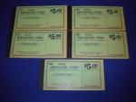 Lot of 5 Island Creek Coal Mine Coupons