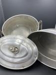 Vintage Three-Piece Aluminum Coal Miner's Lunch Set