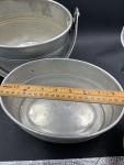 Vintage Three-Piece Aluminum Coal Miner's Lunch Set
