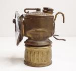 Vintage Justrite Brass Carbide Lamp for Miners