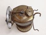 Vintage Justrite Brass Carbide Lamp for Miners