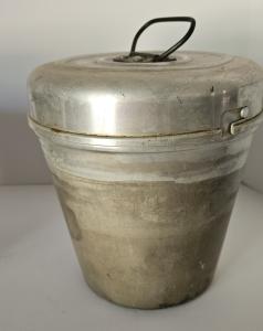 Vintage Coal Miner Lunch Bucket Aluminum Pail