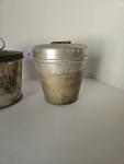 Vintage Coal Miner Lunch Bucket Aluminum Pail