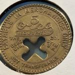 Yocum Creek Coal Co. Mine Store Trade Token
