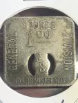 Beckley, WV $1.00 Coal Scrip Trade Token