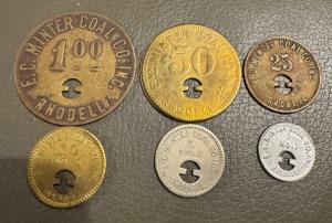 E.C. Minter Coal Co 6 Pc Scrip Set