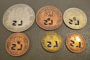 6-Piece Lake Superior Coal Co Scrip Set