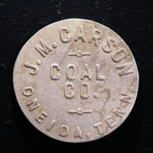 R10 Tennessee Coal Scrip Token - J.M. Carson 5¢