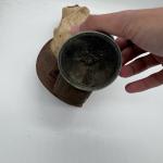 Vintage Coal Miner Canvas Hat with Lantern Lamp