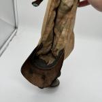 Vintage Coal Miner Canvas Hat with Lantern Lamp