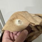 Vintage Coal Miner Canvas Hat with Lantern Lamp