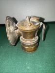 Vintage AUTO-LITE Brass Carbide Miner Helmet Lamp