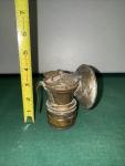 Vintage AUTO-LITE Brass Carbide Miner Helmet Lamp