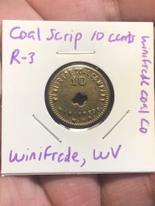Winifrede Coal Co. 10-Cent Trade Token