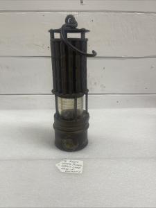 Vintage German Coal Miners Safety Lamp