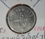 Lyburn Mines Coal Scrip - 5 Cents