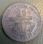 25¢ Bear Mountain Coal Scrip from Flemington, WV