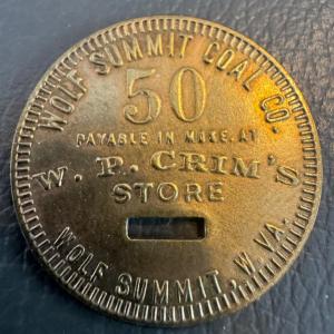 Wolf Summit Coal Co. 50¢ Scrip Token