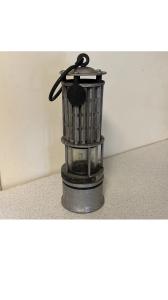 Wolf Safety Coal Miner's Lantern with Glass Stamp