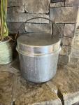 Vintage Aluminum Coal Miners Lunch Box Bucket