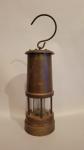 Vintage Coal Miners Lamp from Hirwaun, Wales
