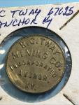 R C Tway Coal Co 4 Piece Mine Store Tokens