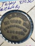 R C Tway Coal Co 4 Piece Mine Store Tokens