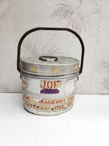Stackable Lunch Bucket for Coal Miners