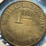 Seagraves Coal Co. 5 Piece Mine Token Set