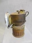 Vintage Justrite Brass Carbide Miner's Lamp
