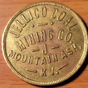 Mountain Ash Ky Jellico Coal Mining Token