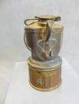 Vintage Justrite Brass Carbide Miner's Lamp