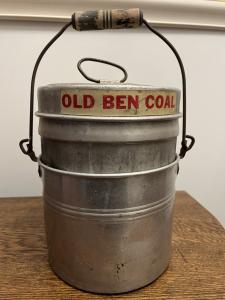 Vintage 3-Piece Coal Miners Lunch Bucket Set