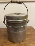 Vintage 3-Piece Coal Miners Lunch Bucket Set