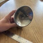 Vintage Coal Miner Helmet Lamp with Butterfly Logo