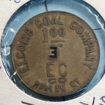 ELCOMB COAL 5 Piece Mine Trade Token Set