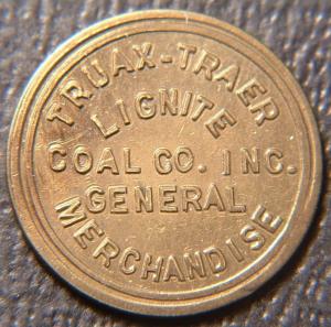 North Dakota 10¢ Coal Token - Truax-Traer