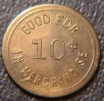North Dakota 10¢ Coal Token - Truax-Traer