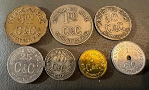 Robinson Run 7 Piece Coal Scrip Set