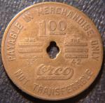Virginia $1.00 Coal Token from Blackwood Fuel Co