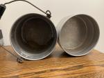 Vintage Coal Miners Stackable Lunch Bucket Set